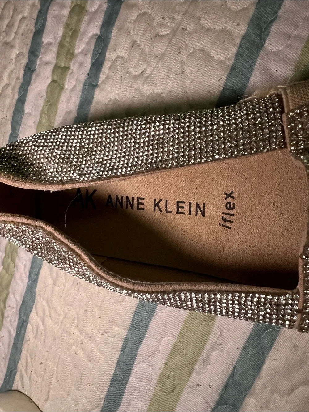 Anne Klein sparkling silver